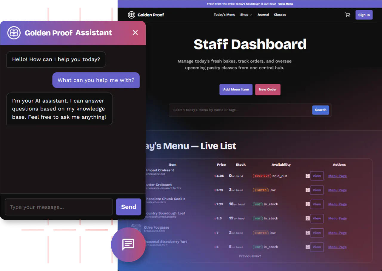 Image of dynamic website with TeleportHQ data source integration